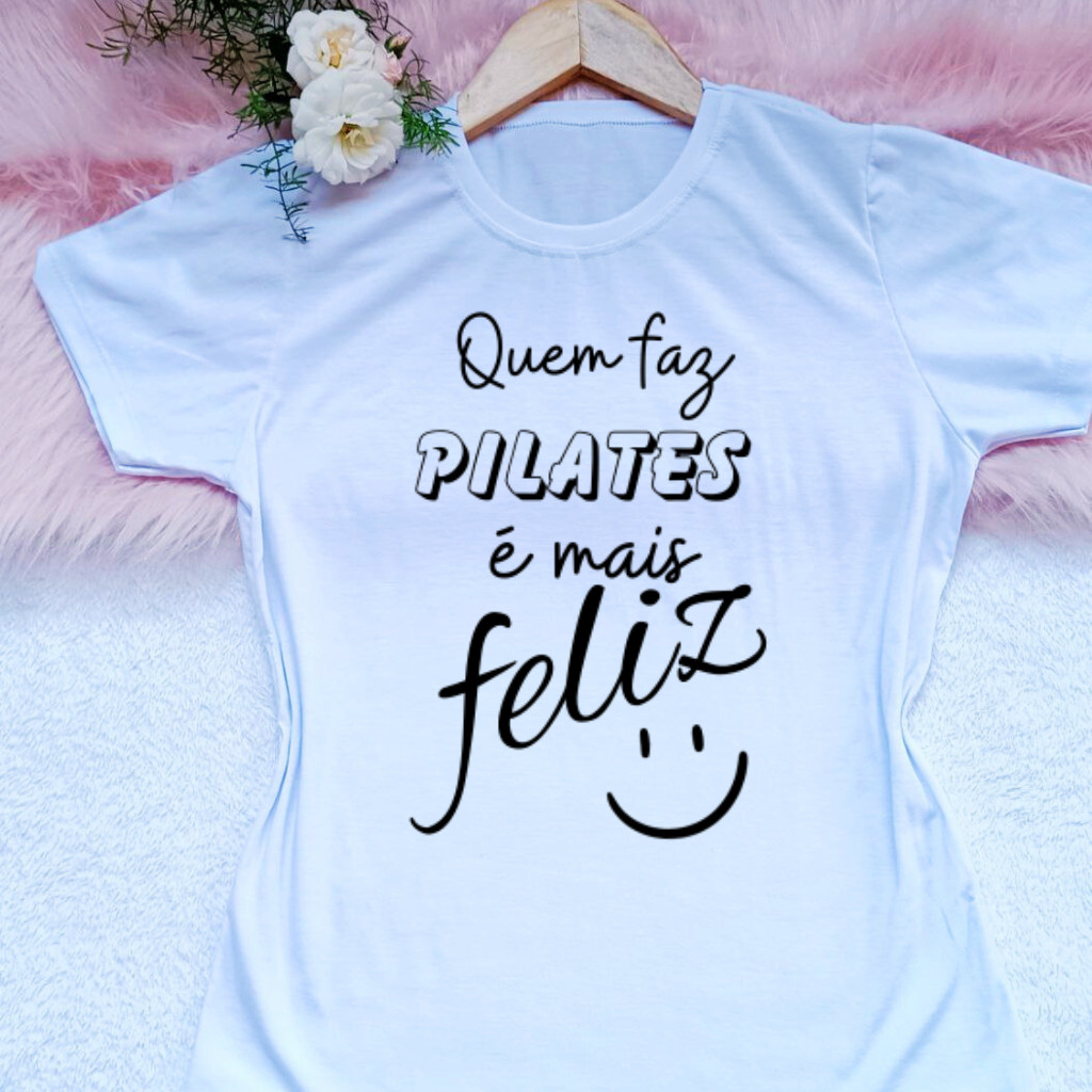 Camiseta Linda Camiseta blusa camisa t shirt feminina academia crossfit pilates  tendencia dia a dia moda feminina Algod