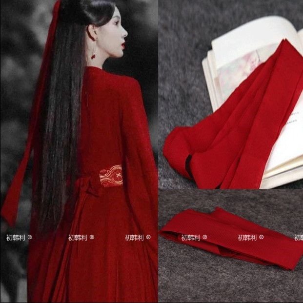 Corda de cabelo estilo antigo arco antigo traje Streamer Super fada Hanfu cocar COS palácio cinto cocar acessórios de fl
