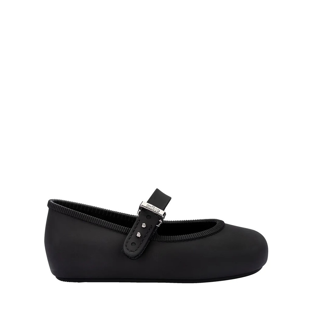 Sapatilha Mini Melissa Soft Ballerina Preta e Rosa 17 ao 25