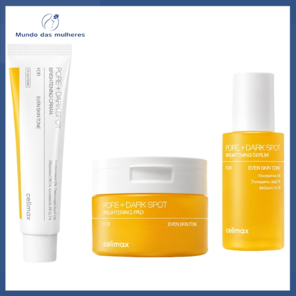 Celima Pore + Dark Spot Brightening  3KIT (Pad 40Sheets 100ml ,Cream 35ml ,Serum 30ml)