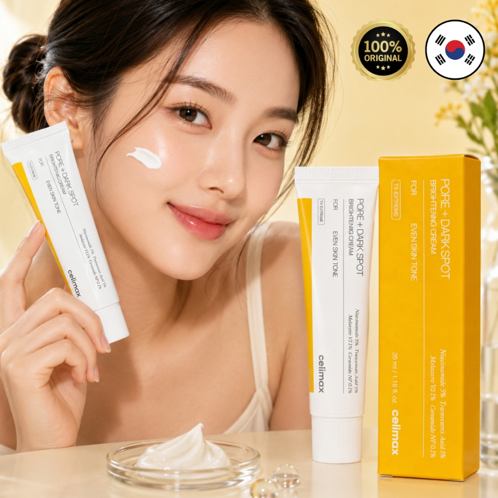 Celimax Pore + Dark Spot Brightening Cream Creme Clareador Facial 35ml Original Envio Imediato