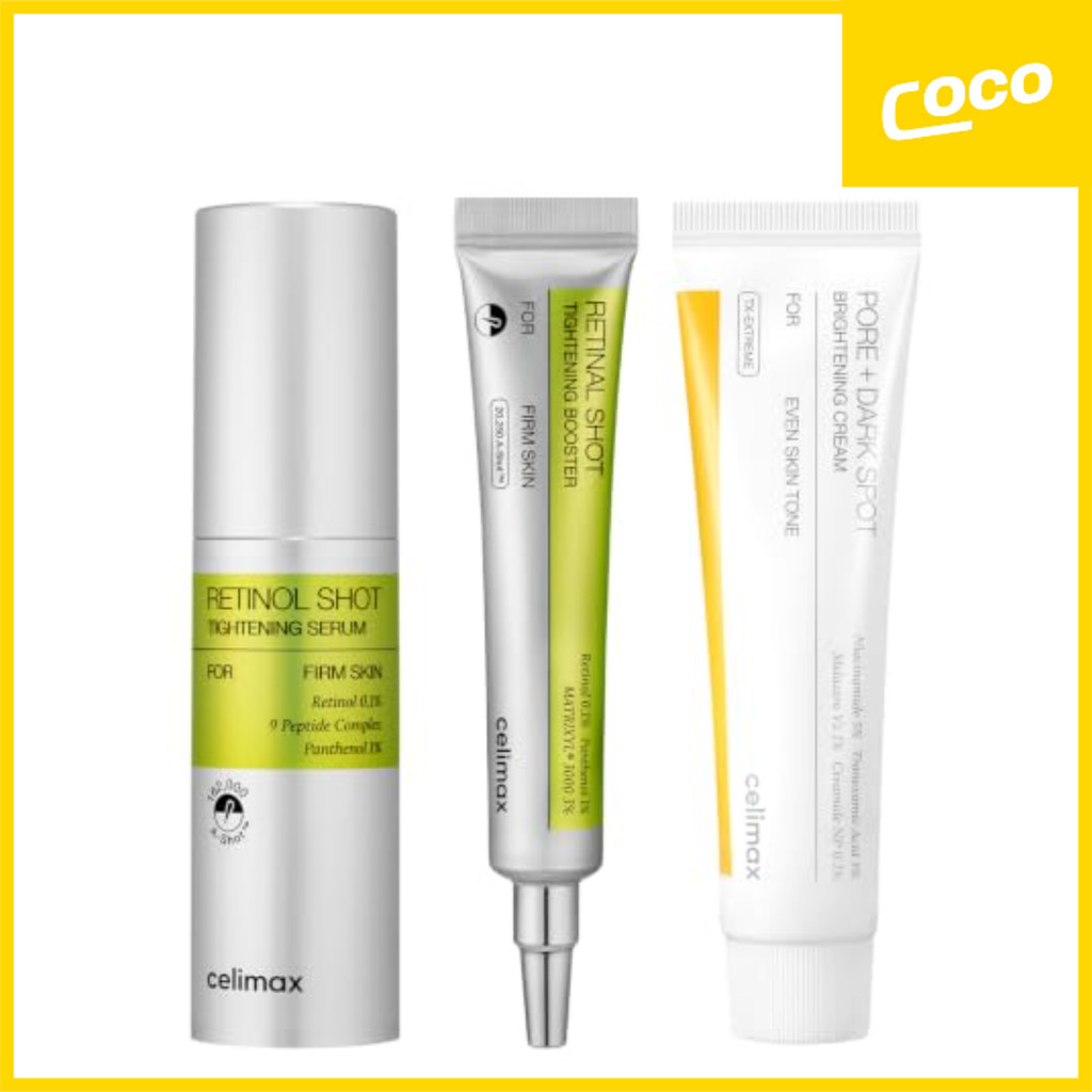 Celimax The Vita A Retinal Shot Tightening Booster 15ml&Brightening Pore+ Dark Spot Cream 35ml