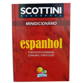 Minidicionário Espanhol Scottini Português Escolar Estudante Viagem Compacto Bolso Presente