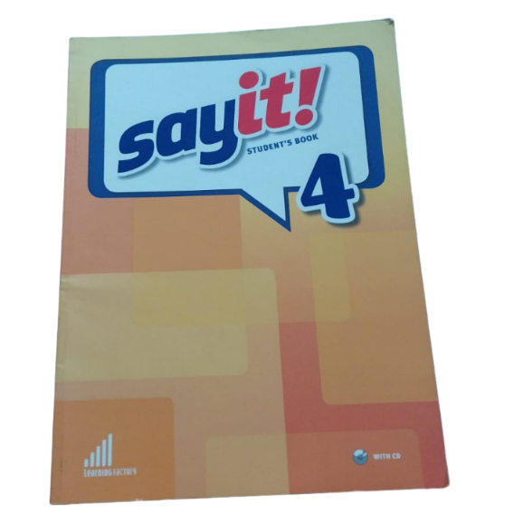 Say It:! 4 - Students Book