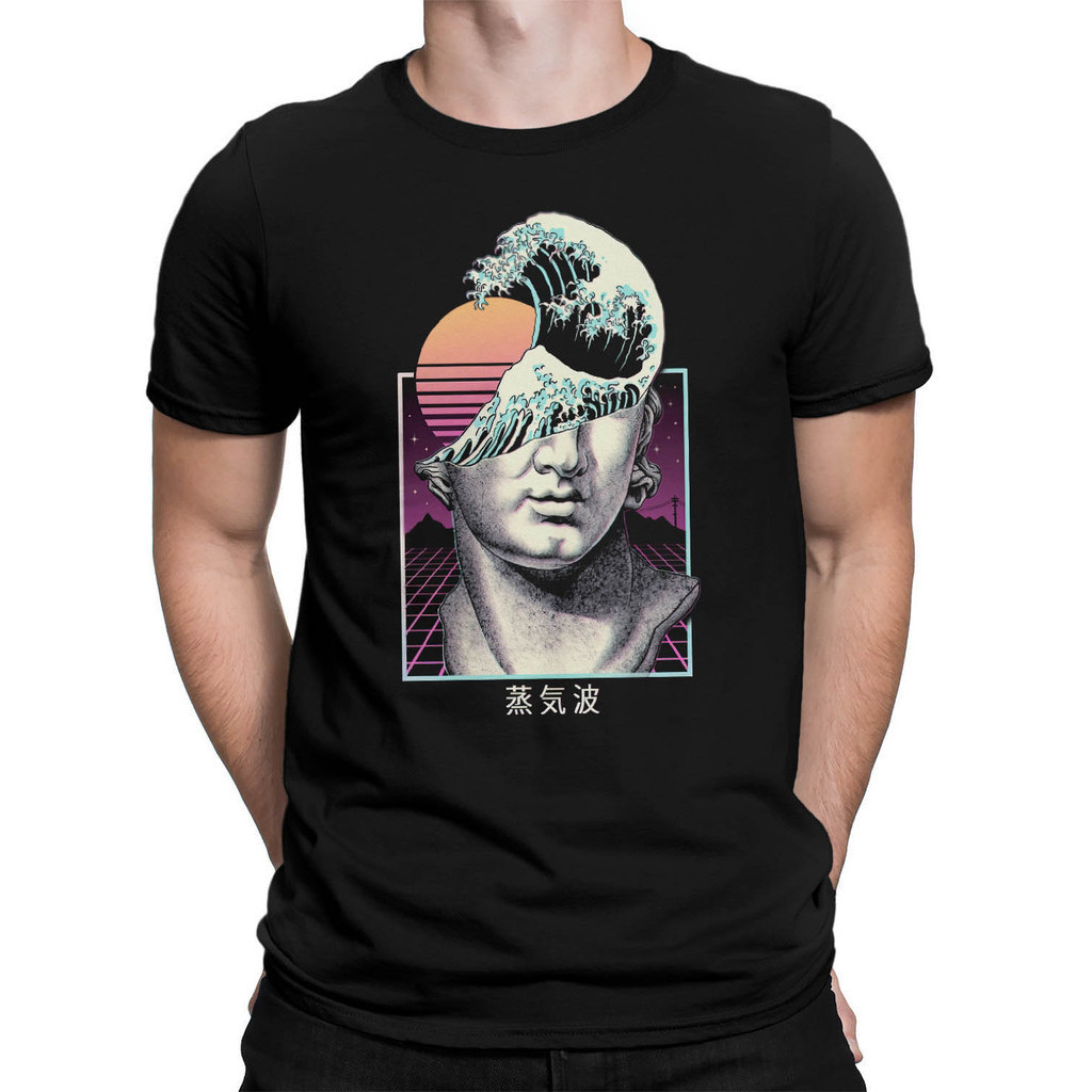 Camiseta Anime Vaporwave Aesthetic Camisa David Unissex Algodao