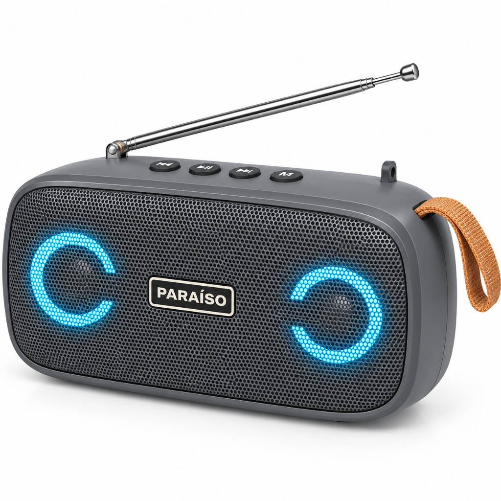 Mini Caixa De Som Speaker Bluetooth Wireless Radio Fm Kimiso - Kms-305(ESTA UM POUCO GRUDANDO P/ CONTA DO TEMPO)