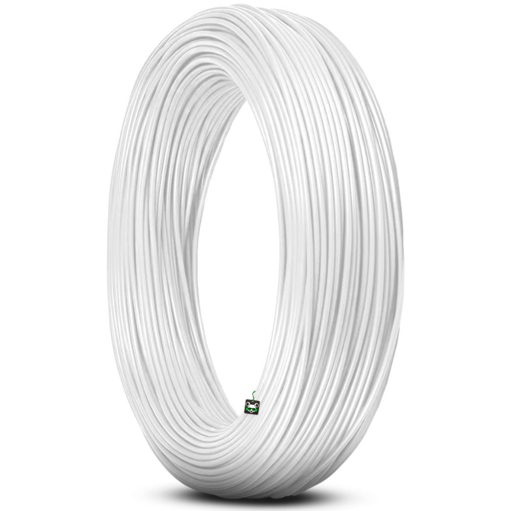 Rolo Fio Cabo Automotivo Cobre Cabinho Som Branco 100m