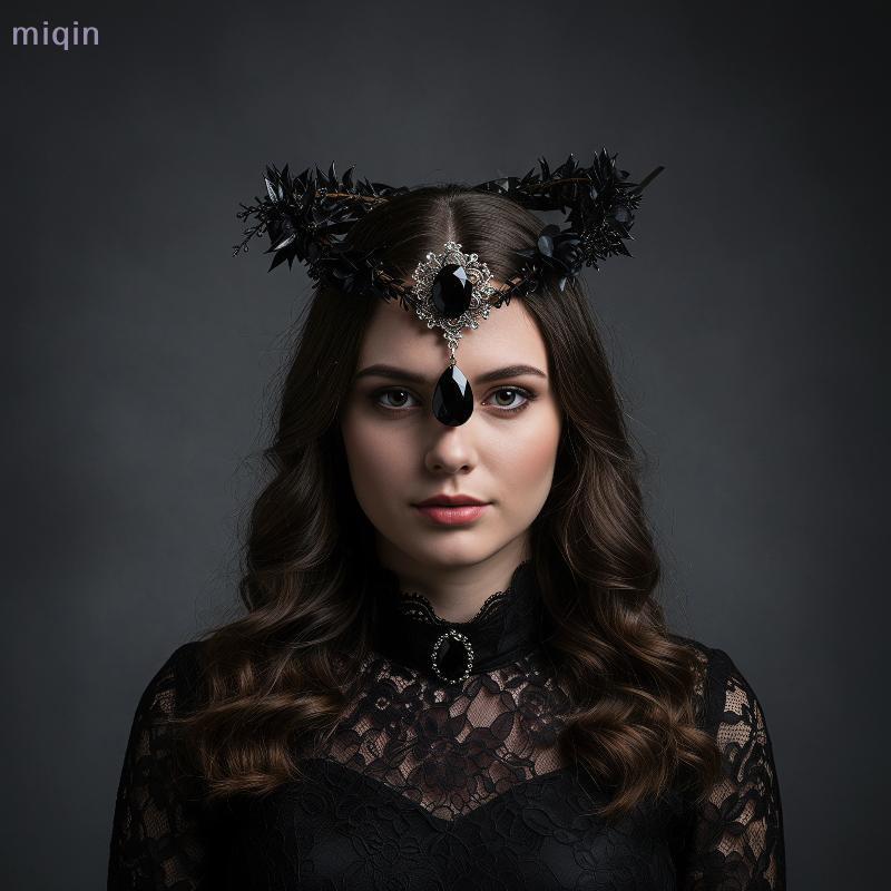 (miqin31) Flor Artificial Elven Crown Fany Vine Fairy Tiara Leve Elf Diadema Para Halloween Renaissance Fair Costume Nov