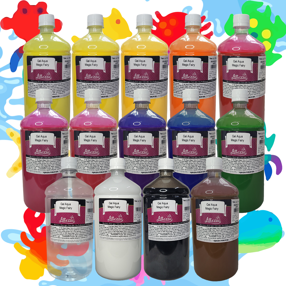 Gel Aqua Magic Elf Fairy 1000ml - Water magic Fairy Gel Elf Toy Squishy DIY Altezza Gel Geleia Mágica Colorida De Água
