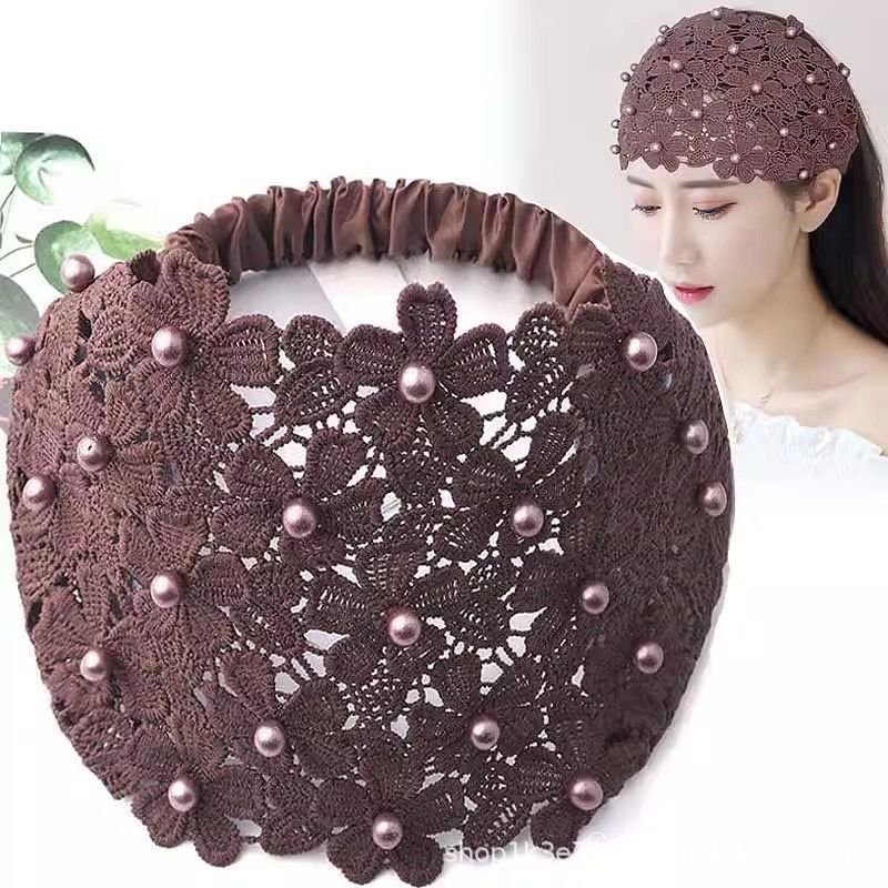 Tiara feminina de tecido preto com nó, estilo retrô, larga, para cobrir cabelos brancos, nova coleção de verão, que alon