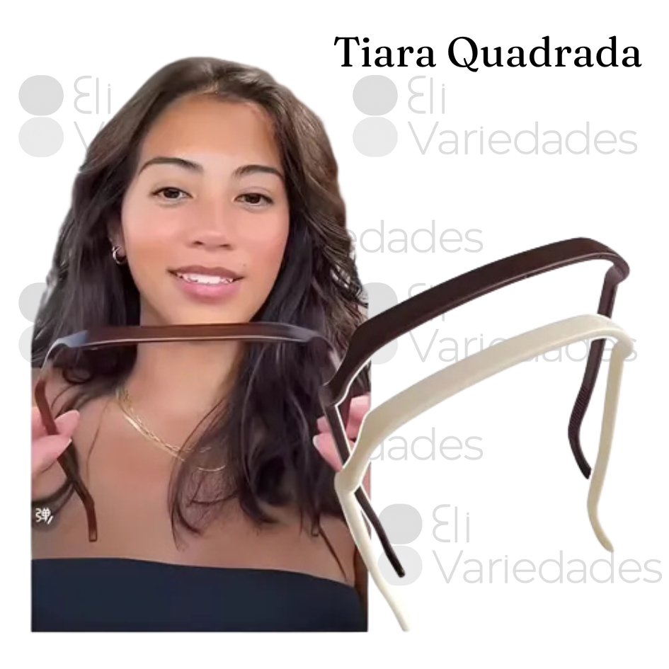 Tiara De Cabelo Quadrada Formato Oculos Estilosa Feminina Blogueira Coloridas Tendencia Verao