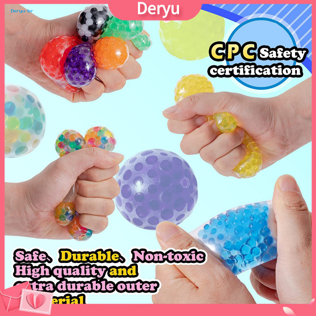 Squeeze Ball Toy Adults Stress 2pcs Colorful 3.5cm Relief Balls Tpr Fidget Toys for Anxiety Decompression Play Kids Teen