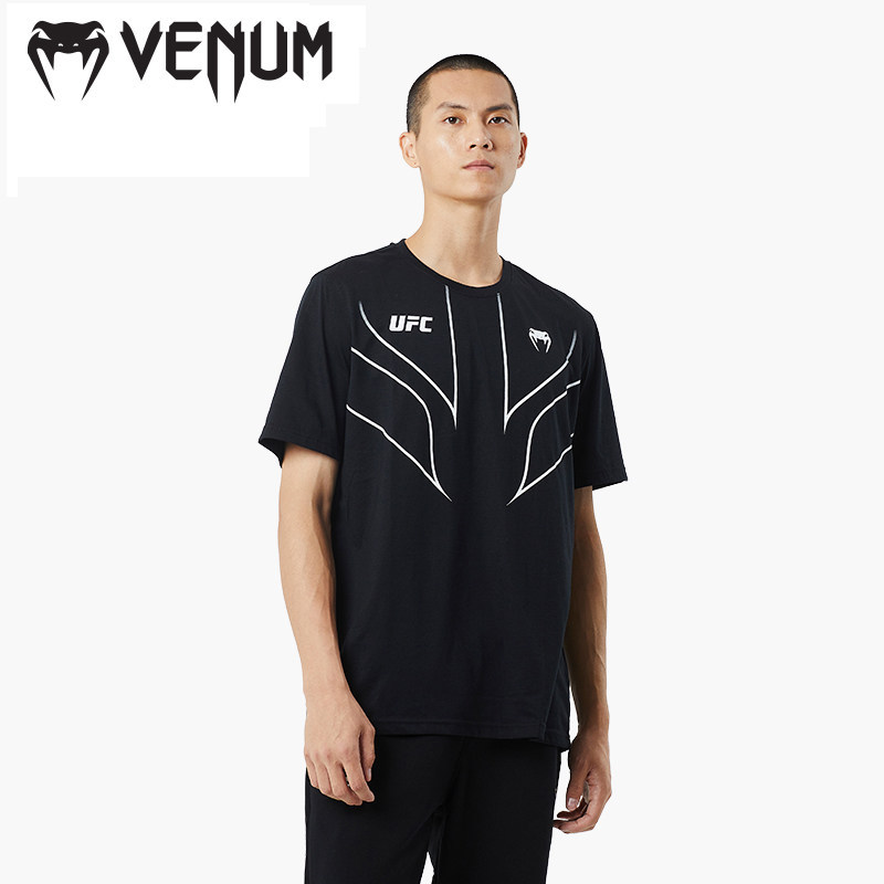 200GSM Fighting Night Clássico Padrão Impresso Camiseta Masculina Gola Redonda Top Sportswear Casual Manga Curta