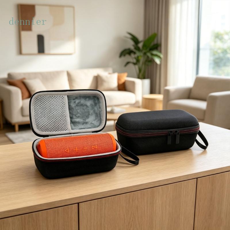Den Hard Shell Speaker Storage Bag Para M6 M9 Alto-Falantes Portáteis Organizador De Viagem Com Tampa Bolsa De Rede E De