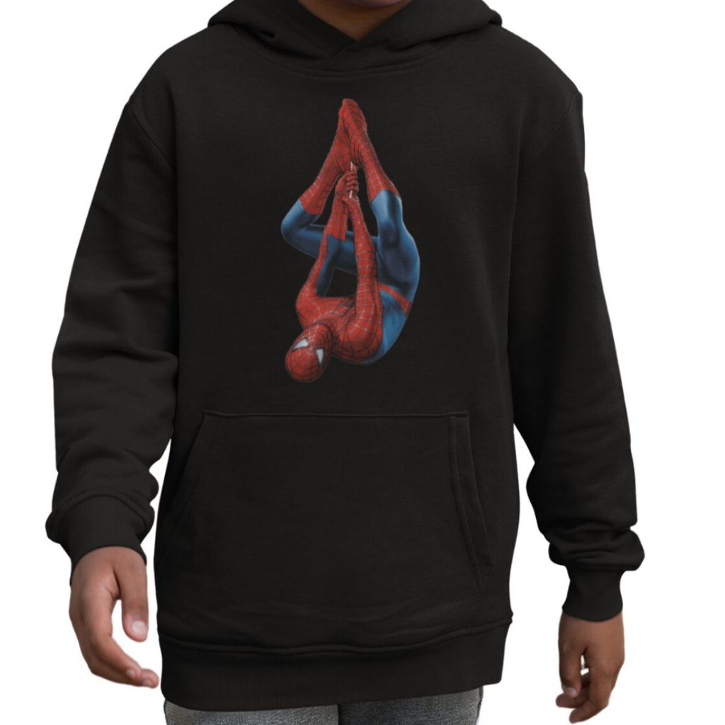 Moletom Infantil Masculino Super Herói Homem-Aranha Com Capuz Com Bolso Varias Cores Envio Rápido