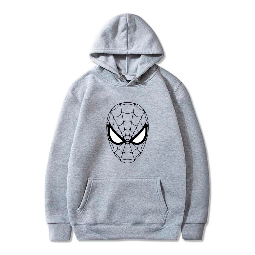 Moletom Canguru Infantil Homem Aranha Blusa de Frio Estampada