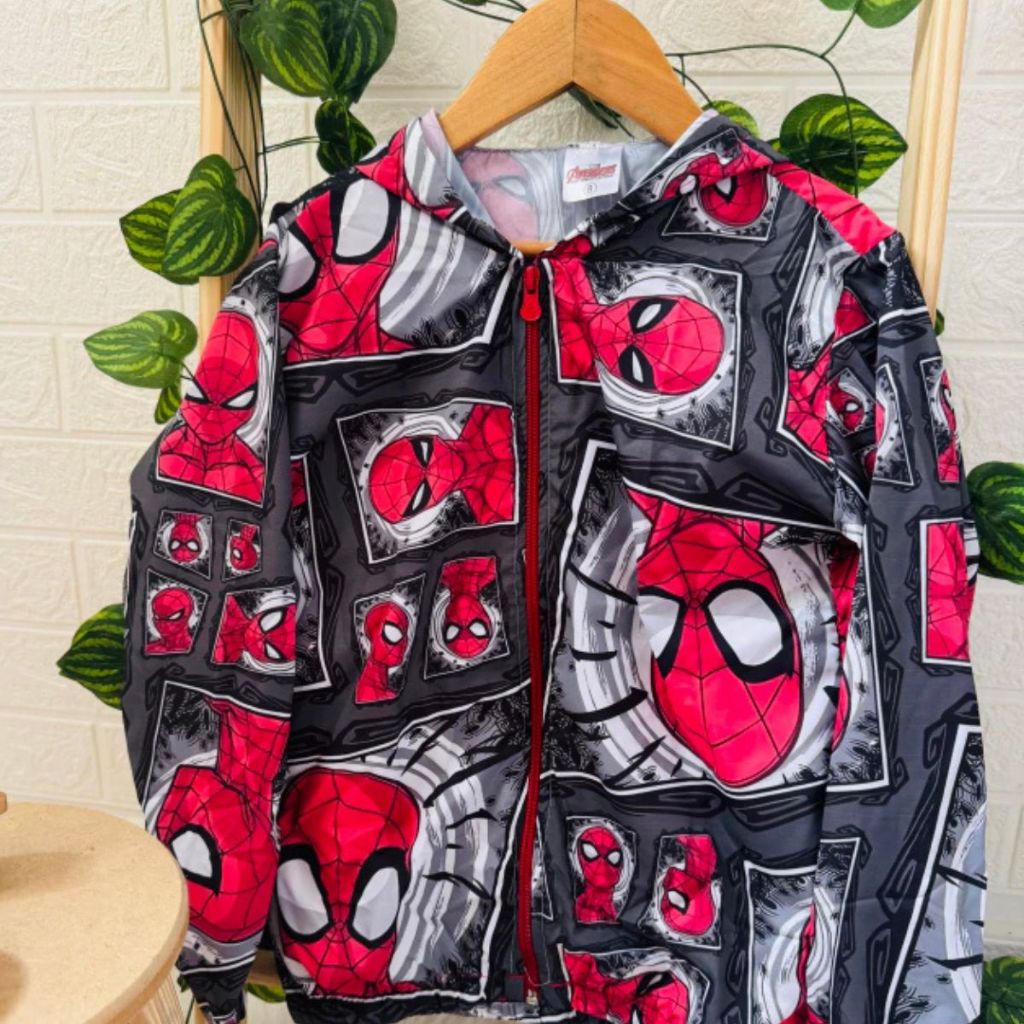 Jaqueta Tactel Menino Corta Vento Tactel Minnie Stitch Mariem Aranha Hulk Batman