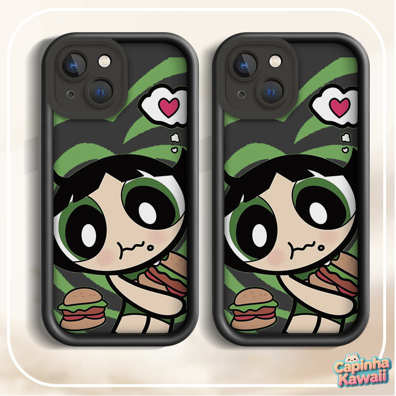 Capinha capa kawaii iPhone15 14 13 12 11 pro max iPhone 6 7 8 6s XS XR MAX Plus The Powerpuff Girls
