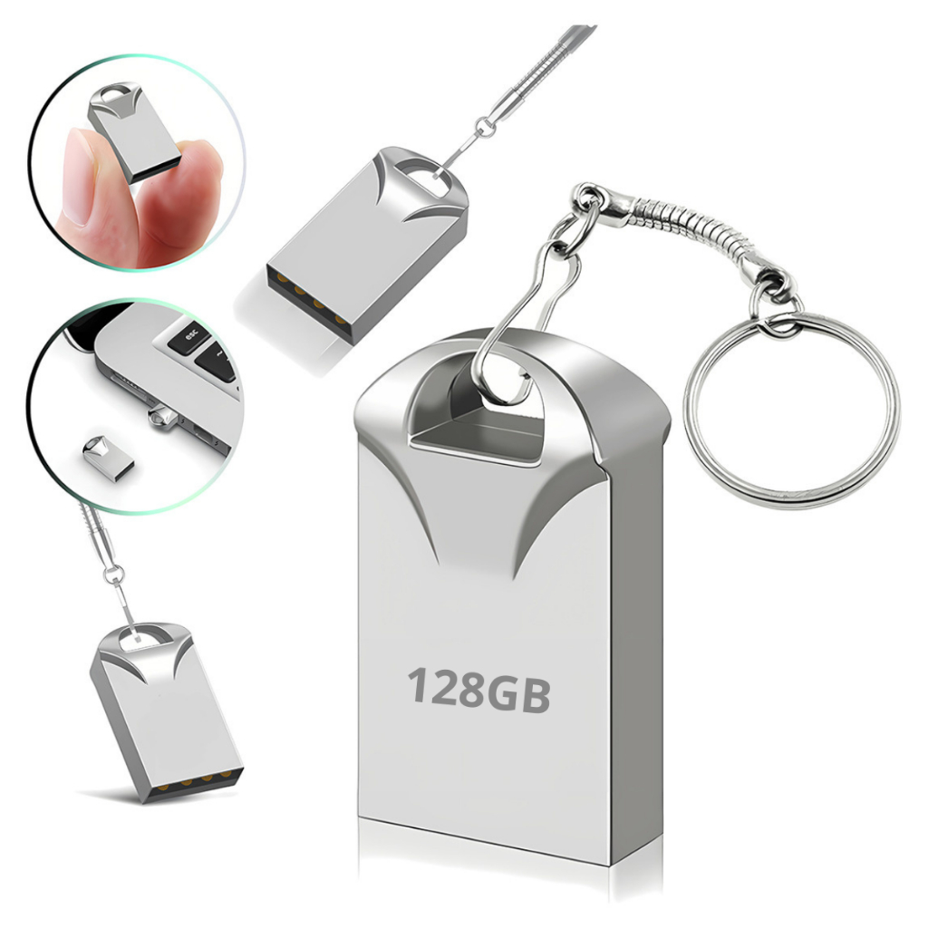 Pendrive Chaveiro Usb Ultra Cinza 2.0 Cruzer Flash Blande Chaveiro 8GB 16GB 32GB 64GB 128GB Rápido
