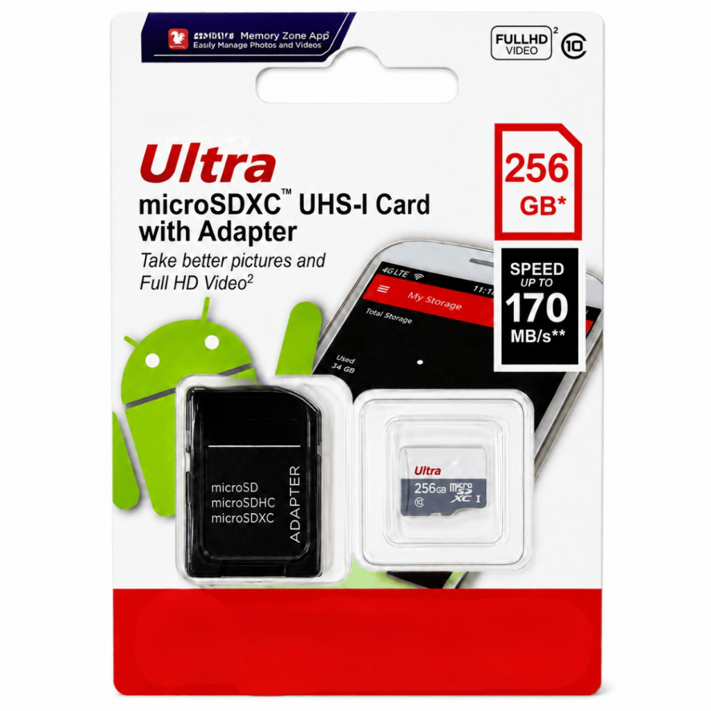 Cartão Memória Micro Sd Ultra 32GB 64GB 128GB 256GB 170mb/s Classe 10 Adaptador SD