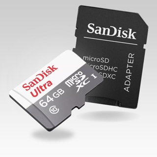 Cartão Memória Micro SD Ultra 32GB 64GB 128GB Com Adaptador p/ Computador e Câmera Fotográfica