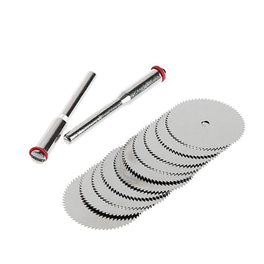 Conjunto de Mini Discos de Corte 10pcs Discos para Madeira PVC Fibra de Vidro e Plástico 22mm 32mm