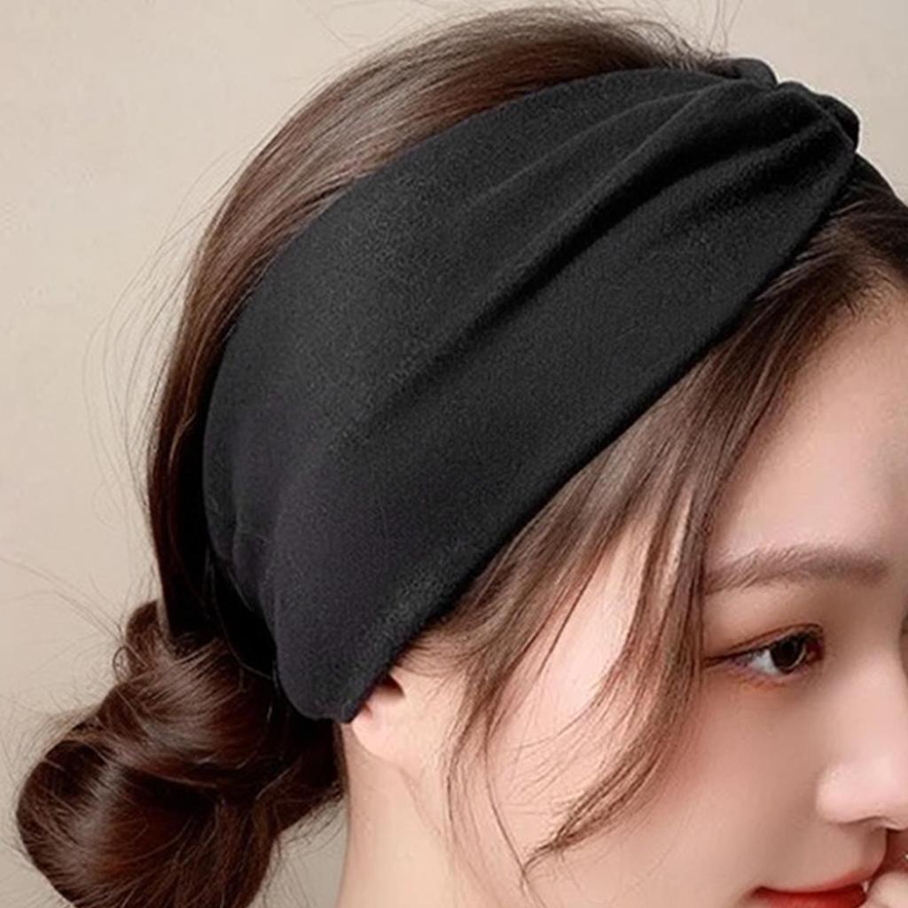 1 Peça Macaron Largo Esportes Bandana Macio Estiramento Suor-Wicking Faixa De Cabelo Para Mulheres Yoga Treino