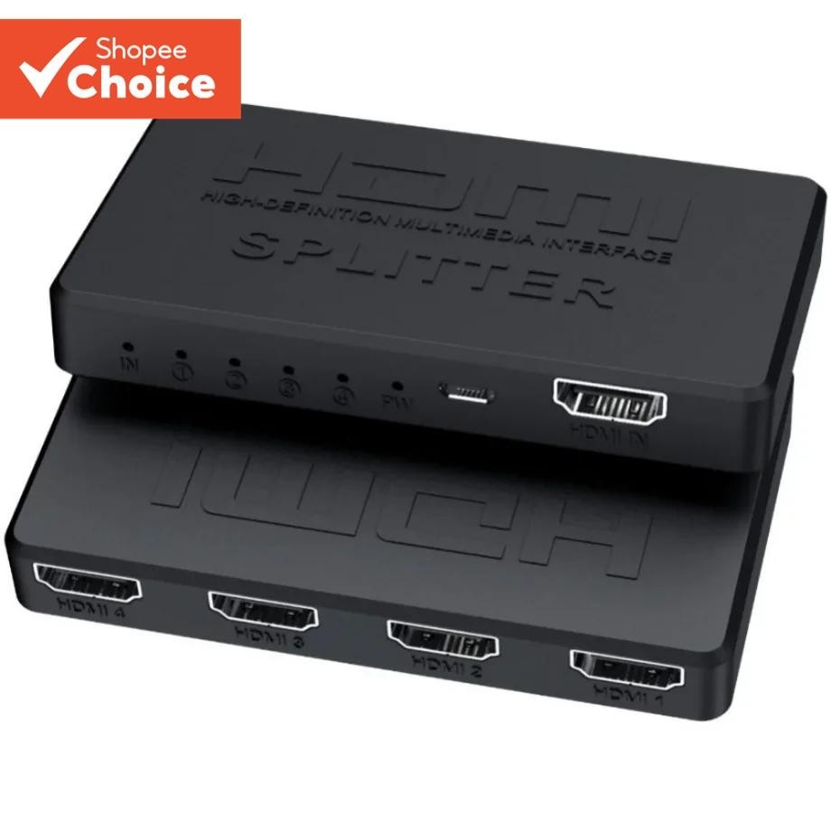 Divisor HDMI 4K 1x4 1x2 Switch 1080P Dual Display para Projetor e Monitor