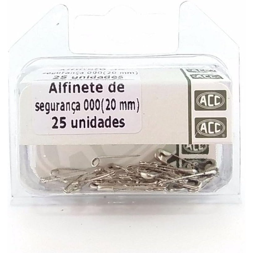Alfinete de Segurança 000 18mm Inox Dourado ACC - 25 Un