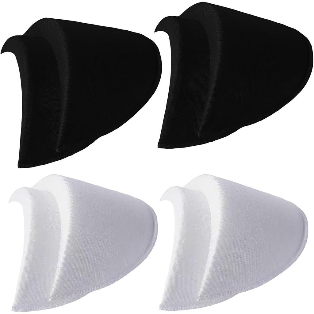 SXDLCX 4 Pairs Shoulder Pads Sewing Foam Pads Set-in Sponge Shoulder Pad Shoulder Enhancer for Women Men Blazer Suit Coa