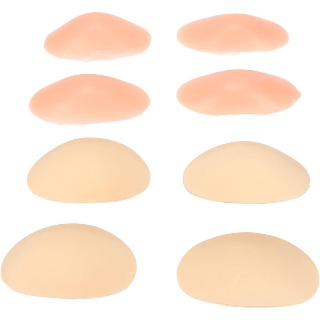 Silicone Shoulder Push Up Pads, 4 Pairs Adhesive Shoulder Enhancer, Breathable Slip Resistance Reusable Sponge Shoulder