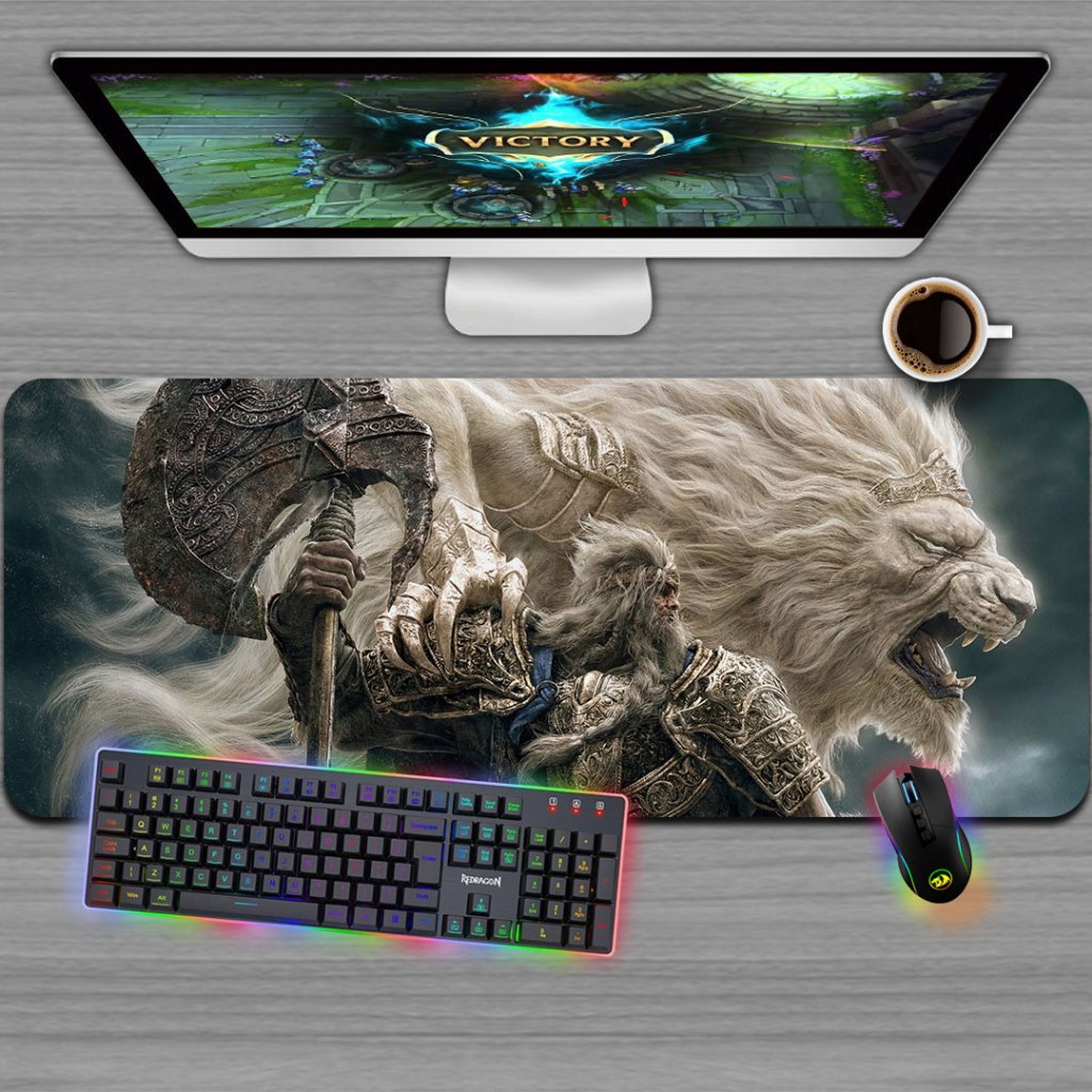 Mousepad Gamer, Tamanhos variados - ELDEN RING GODFREY PRIMEIRO LORDE PRÍSTINO E SEROSH