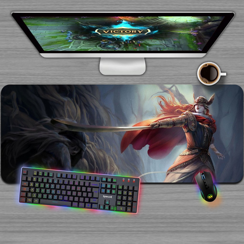 Mousepad Gamer, Tamanhos variados - ELDEN RING MALENIA DEUSA ESCARLATE