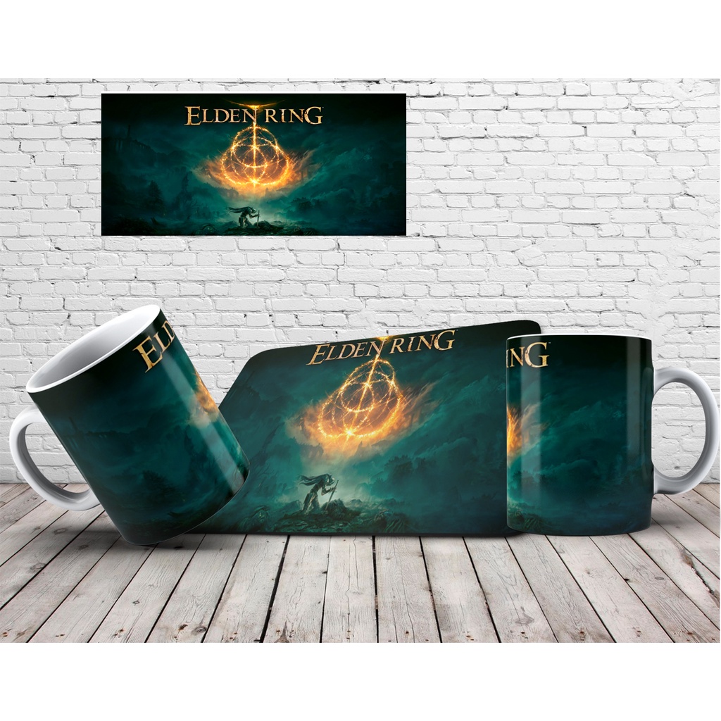 Kit com um Mouse Pad e uma Caneca Elden Ring