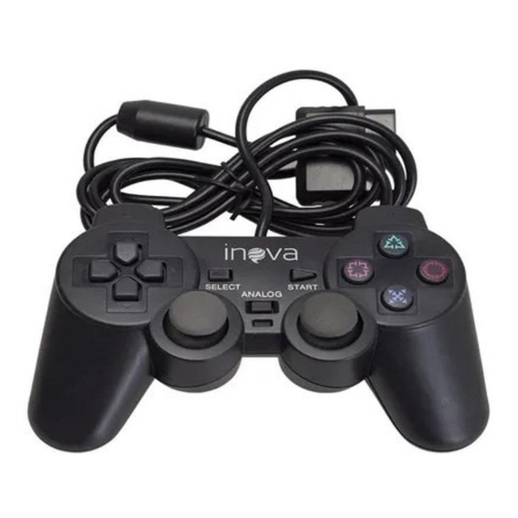 Controle Para Ps1/ps2 e  Computador Com Fio Inova Con-147b