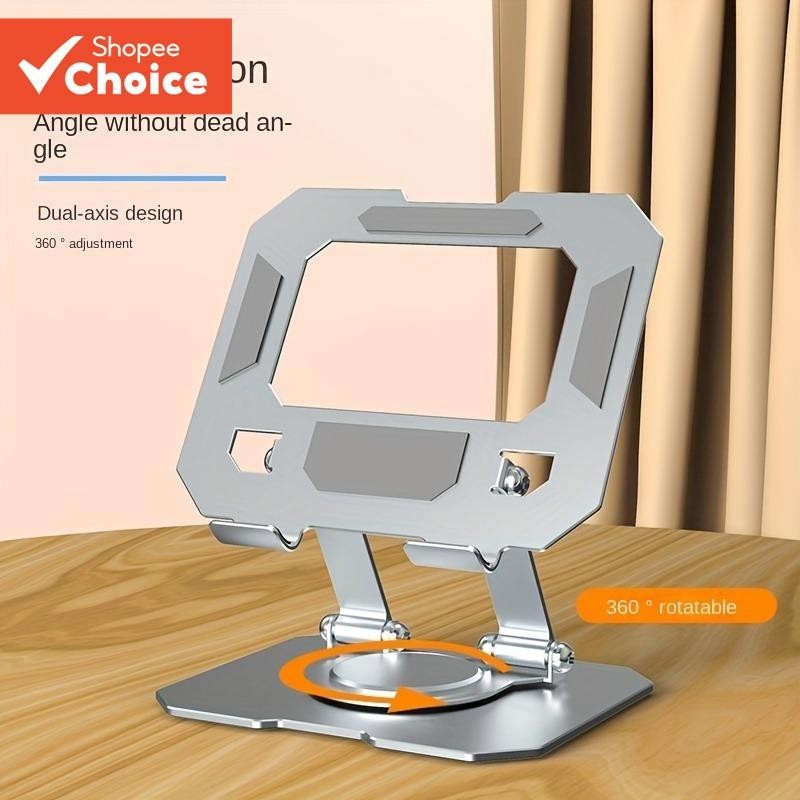 360 ° Suporte De Mesa De Telefone Rotativo Ajustável De Metal Dobrável Resfriamento Laptop