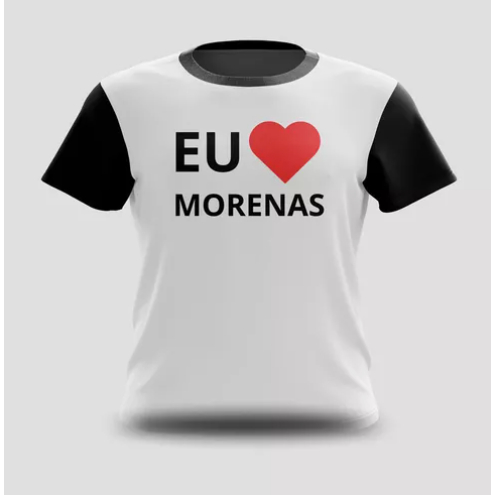 Camiseta Camisa Eu Amo Morenas Carnaval Meme