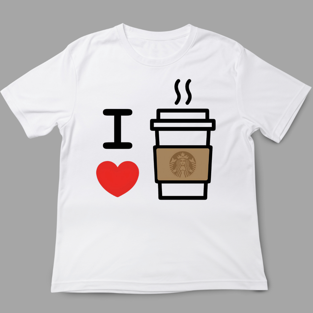 Camiseta Eu Amo Café Amor por coffe I love