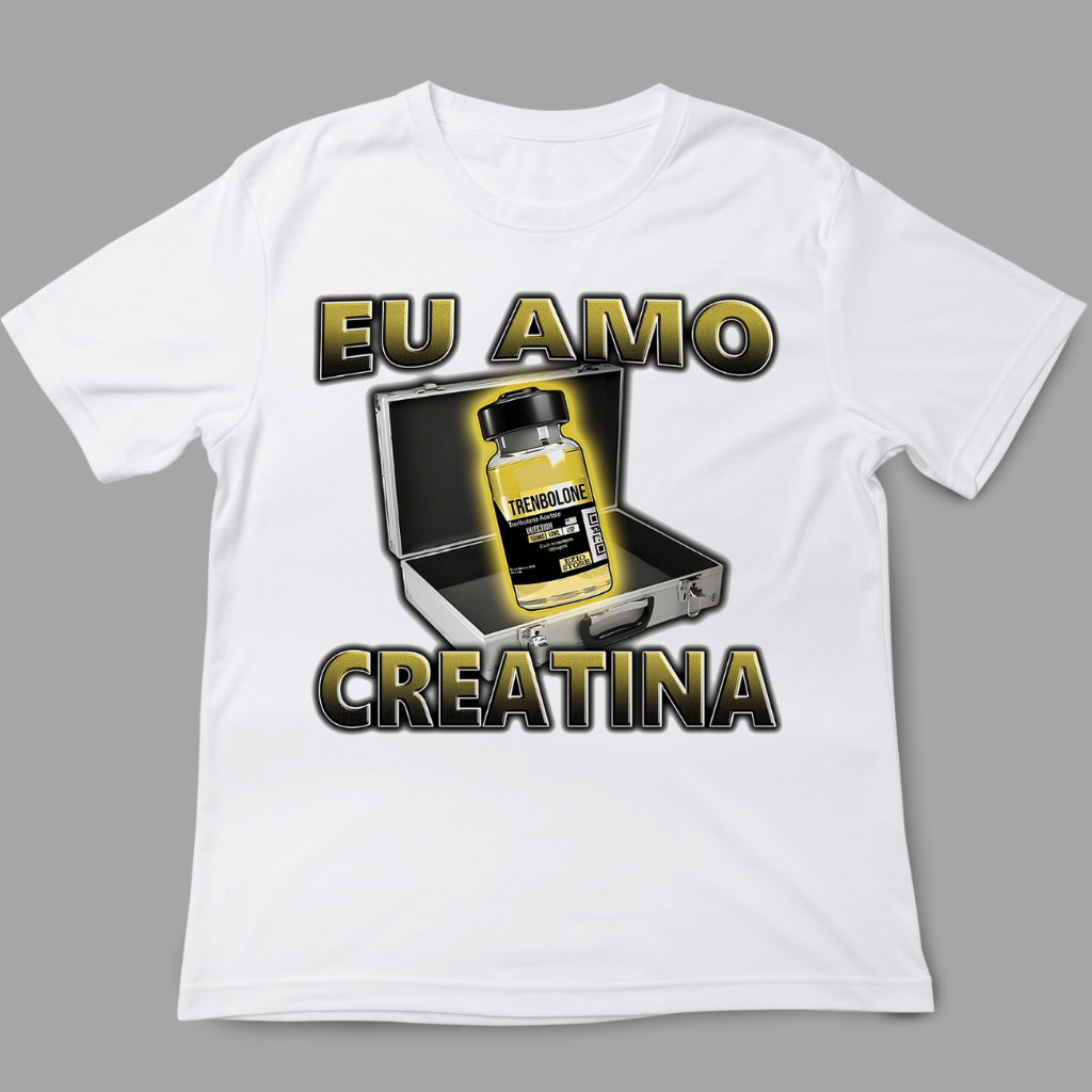Camiseta Eu amo Creatina Meme Maromba Academia Musculação