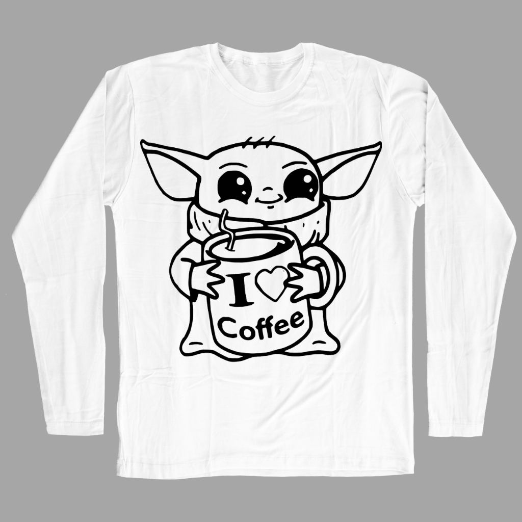 Camiseta Manga Longa Baby Amo Café