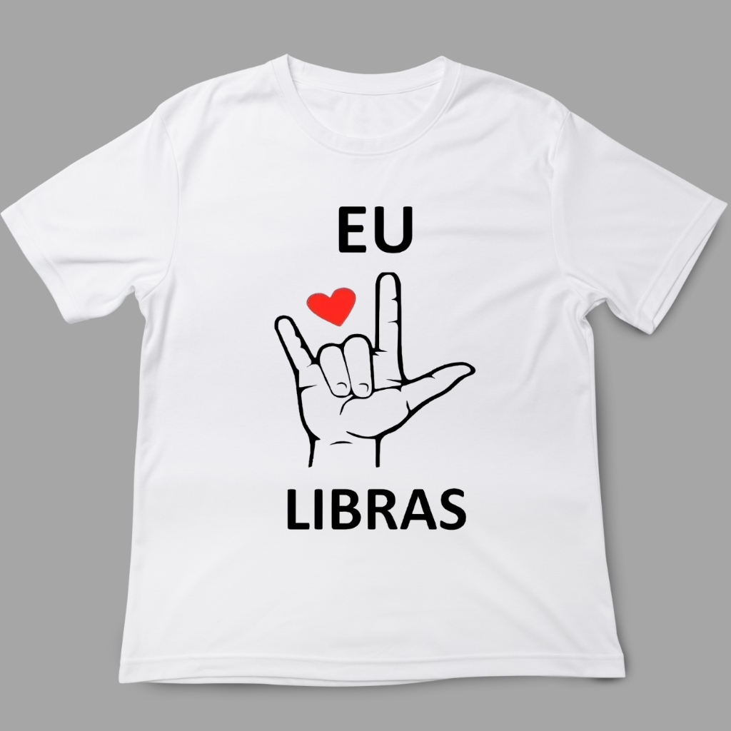 Camiseta eu amo libras