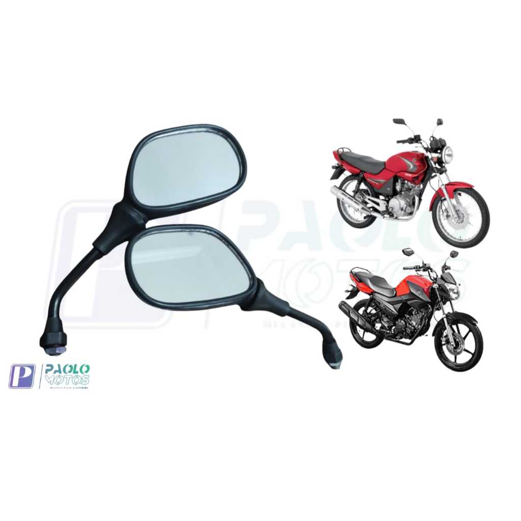 espelho retrovisor Ybr 125 Xtz 125 Factor Fazer 125 150 crypton Rosca YAMAHA Marca: DRAGOSTIN /GEAR