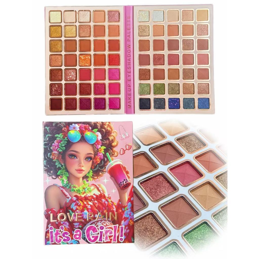 Paleta de Maquiagem Multifuncional Love Rain 70 Cores - Versátil Sombra Iluminador Blush Contorno