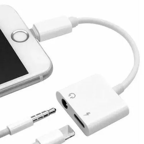 Adaptador iPhone Fone de Ouvido P2 + Carregador Lightning 7 8plus X XR XSmax 1112 Pro Max