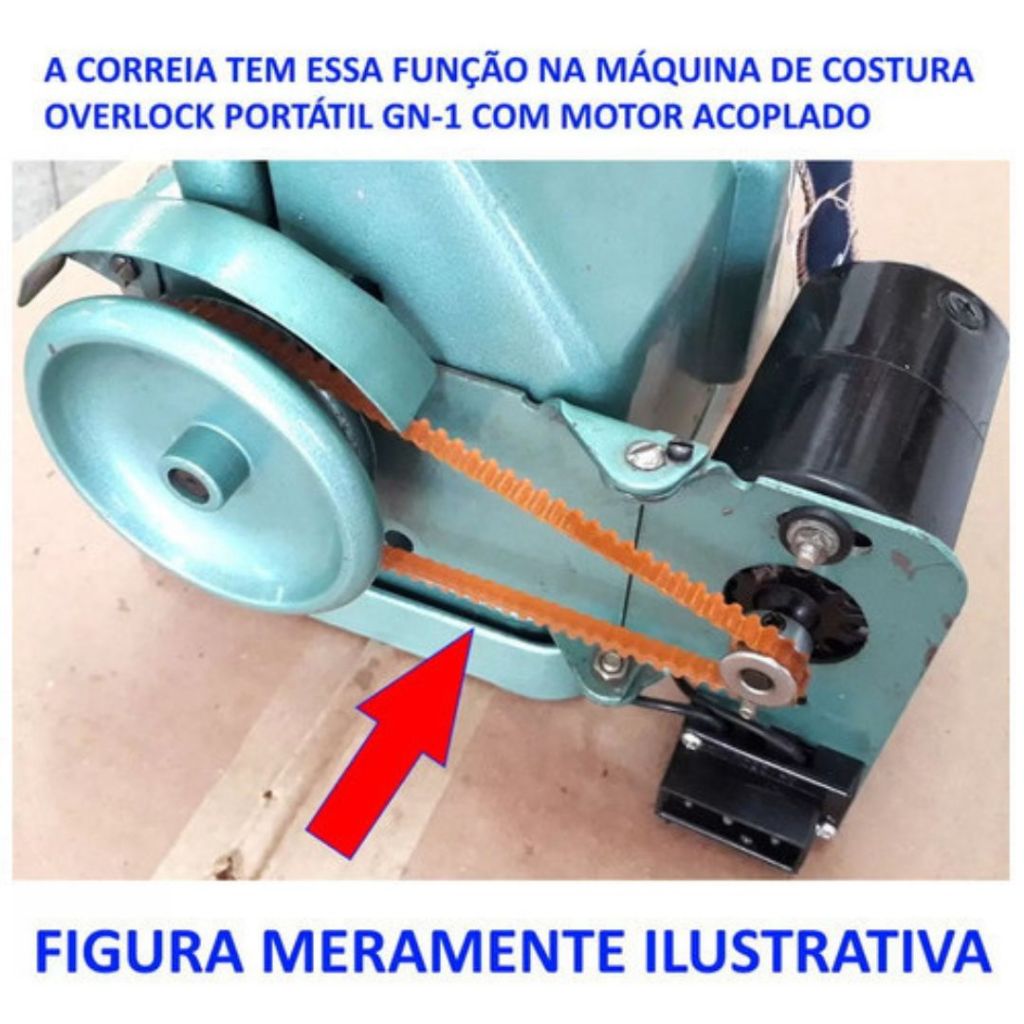 Correia Do Motor Overlock Portátil Gn1 Chinesinha 3 Unidades