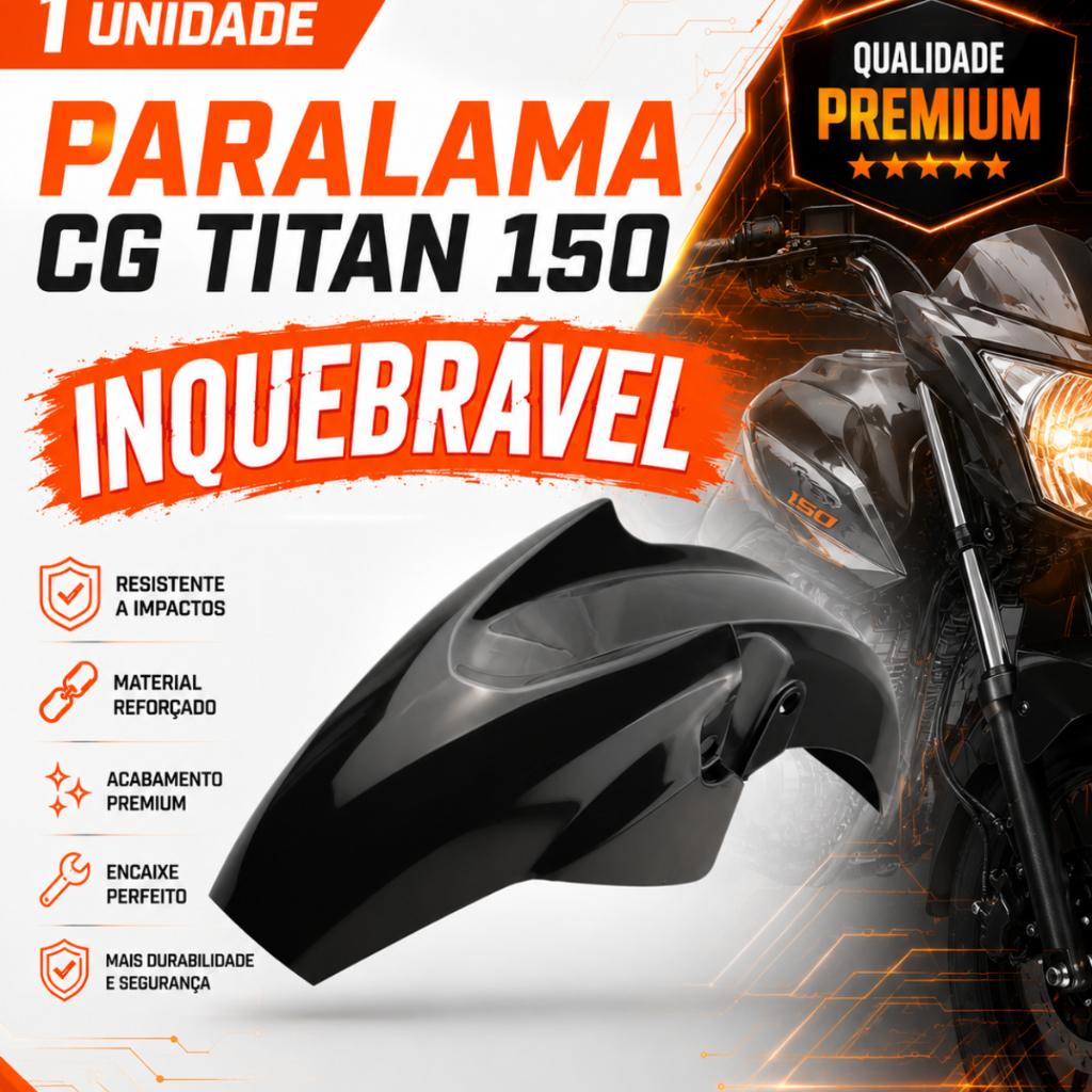 Paralama Cg Titan Fan 150 2009 até 2013