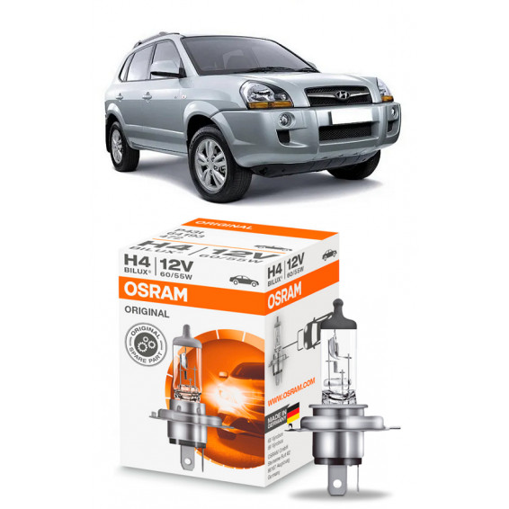 Lampada Farol Tucson 2006 2007 2008 2009 2010 2011 2012 2013 H4 Original Osram