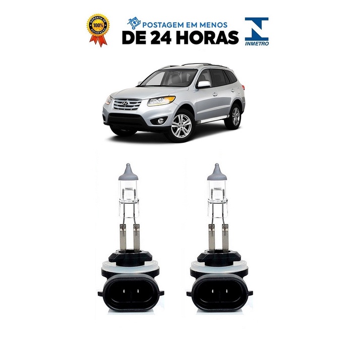 Par Lampada Farol de Milha Santa Fé 2007 2008 2009 2010 2011 2012 2013 2014 2015 2016 H27