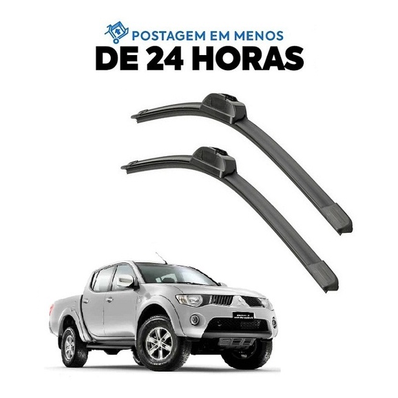 Kit Palheta Limpador Parabrisa L200 Triton 2007 2008 2009 2010 2011 2012 2013 2014 2015