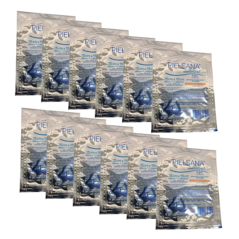 Kit 12 UNI Sachet gaze de rayon 7,5 x 15 cm Pielsana Dbs